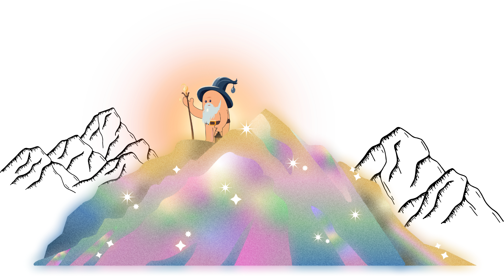 himalay.ai, your guide, atop a mountain of resonance